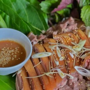 hình ảnh thịt dê ủ trấu